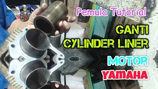 Cara Ganti CYLINDER LINER_Yamaha Crypton/Vega/Jupiter _Pemula TUTORIAL