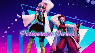 [MMDxDemonSlayer]Policeman Dance Shinobu and Mitsuri[MOTIONDL](KimetsuNoYaiba)鬼滅の刃