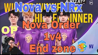Mortal React on Nova Order 1v4 Clutch NRx PMGC end zone PUBG
