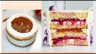 Сборка Торта + 3 РЕЦЕПТА Пропиток для Бисквита от @cake.byangel❤️