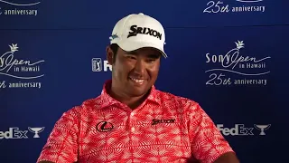 Hideki Matsuyama Tuesday Press Conference 2023 Sony Open in Hawaii © PGA Tour