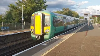 Southern Class 377 160 Electrostar Class 377 405 & Class 377 471 Arriving at Barnham July 2023