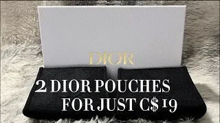 2 Dior Pouches for Just C$19 + Free Samples