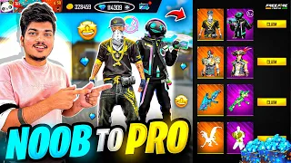 Free Fire Noob To Pro Level 1 Id Got All Evo Guns Max😍 In 99 Diamonds -Garena Free Fire