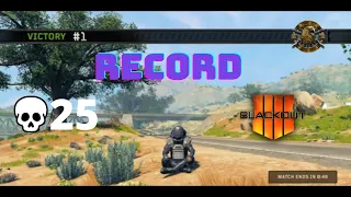 RECORD 25 Kill Solo Win in 2021 | CoD Blackout