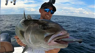 Catching Amberjacks On Topwater Lures All Day Long