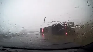 Truck Toppled By Intense Winds During Storm Near Lincoln, Nebraska