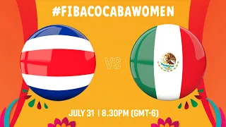 Costa Rica v Mexico | Full Basketball Game | COCABA Women's Championship 2022