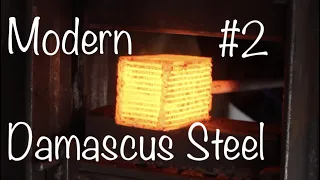 Forging Modern Damascus Steel Part 2: The Blade | A Documentary From A Blacksmith Shop In Texas