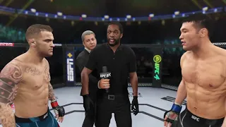 Dustin Poirier vs Shavkat Rakhmonov UFC 4 Simulation