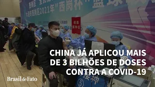 China já aplicou mais de 3 bilhões de doses contra a covid-19