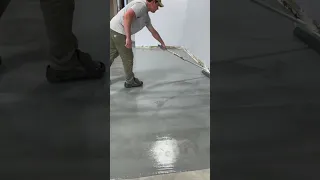 Epoxy floor install #construction #contractor #diy #tools #epoxy