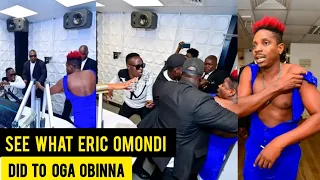 Eric Omondi and Oga Obinna exchange blows at kiss fm studios