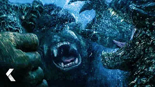 Godzilla Meets Kong Fight Scene - GODZILLA VS KONG (2021)