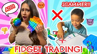 TRADING FIDGET TOYS WITH MY MOM!! *VERY INTENSE*