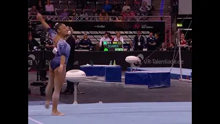 Júlia Soares é ouro no solo durante a DTB Pokal, na Alemanha 🥇