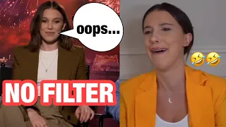 Millie Bobby Brown having NO FILTER for 2 minutes straight