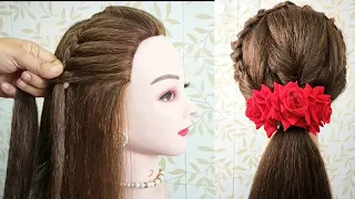 ❤️🤗Ponytail Hairstyle For Girls| Hairstyle For Outgoing | Hairstyle For Medium Long Hair