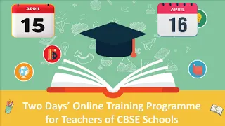 Two day online training programme for CBSE schools Teacher @cbseTraining0729  #cbsetraining