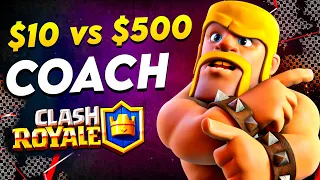 $10 vs $500 Clash Royale Coach!