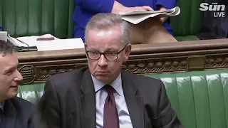 Gove and Corbyn swap insults as Brexit clock ticks on