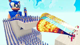100x SONIC + 2x GIANT vs EVERY GODS - Totally Accurate Battle Simulator TABS