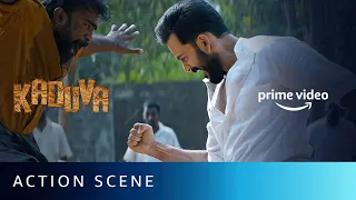 Kuriachan fights with the goons | Kaduva | Prithviraj Sukumaran | Prime Video