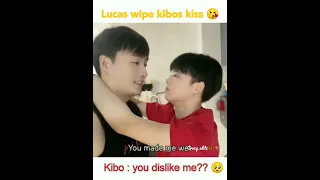 How dare to wipe my kiss 😘🤨#lucas #kibo #blfan