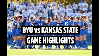 BYU Women's Soccer vs Kansas State Game Highlights | 2023