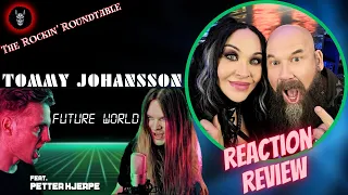 WOW!! GEN-X couple REACTS and REVIEWS - FUTURE WORLD (Helloween) Tommy J Feat. Petter Hjerpe