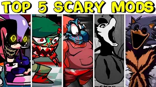 Top 5 Scary Mods #21 In FNF - Friday Night Funkin’