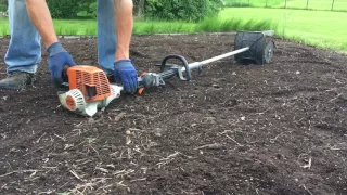 Stihl KM 130R with Mini-Cultivator Attachment BF-KM