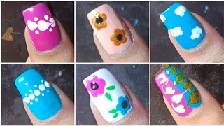 Nailart Designs For Beginners Without tools ❌💅🏻 || #nailart #nail #20nails #viral #youtube