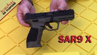 SAR9 '"X" 9mm Pistol From SAR USA - Range Report and Review