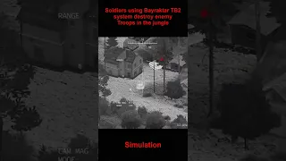 Soldiers using Bayraktar TB2 system destroy enemy Troops in the jungle
