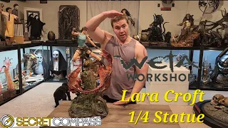 Weta Tomb Raider Lara Croft 1/4 Statue Unboxing/Review