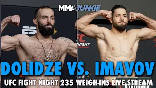 UFC Fight Night 235: Dolidze vs. Imavov & Road to UFC (Finals) Official Weigh-Ins | Fri. 12 p.m. ET