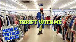 Thrift With Me! - MORE $1 DEALS at the Thrift Store - BIG Vintage Haul!