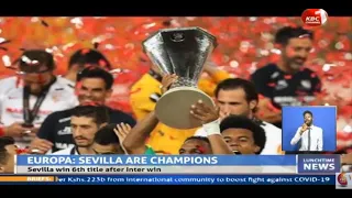 Sevilla wins  record 6th Europa League title following 3-2 victory over Inter Milan