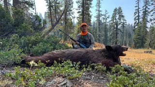 2020 Deer and Bear Hunting in California | first pack out off a deep valley