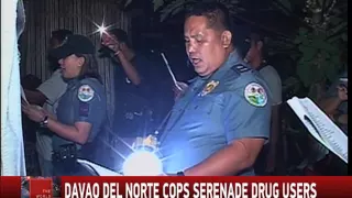 WATCH: Davao del Norte cops serenade drug users