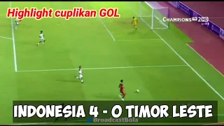 🔴 Cuplikan gol Indonesia vs Timor Leste (4 - 0) || kualifikasi piala Asia U20 2023.