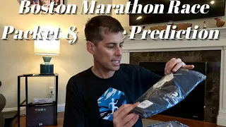 WHAT’S IN THE BOSTON MARATHON RACE PACKET AND RACE TIME PREDICTIONS!