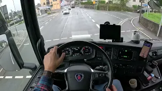 4K POV Driving Scania 500R, Germany