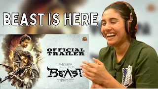 Beast Official Trailer Reaction | Thalapathy Vijay | Nelson | Anirudh | Pooja Hegde | Ashmita Reacts