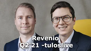 Revenio Q2'21 -tuloslive 5.8. noin kello 8.50