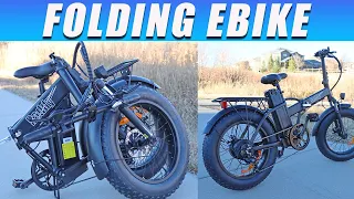 NEW Release Folding Electric Bike Review - Fat Tire All Terrain eBike (Raddy eRide Metro) 2021