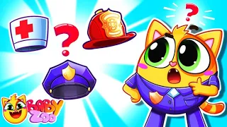 Whose Hat is This? ⛑🚔 | Funny Kids Songs 😻🐨🐰🦁 And Nursery Rhymes by Baby Zoo