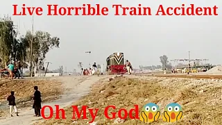 Live Train Accident|| An Old Man almost Got Hit by the Train, Driver Applied Emergency Brake