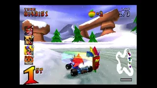 crash team racing..old PS1 game #CTR.@bangbara2015